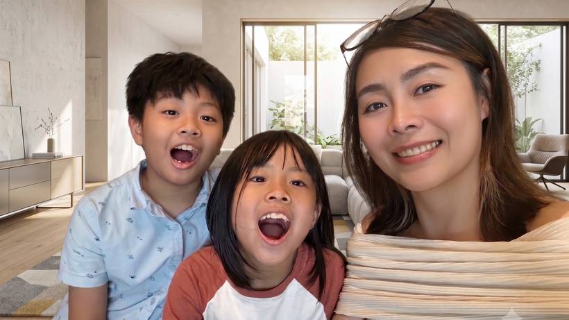 Gia đình học tiếng Anh cùng nhau tại nhà